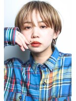 テトヘアー(teto hair) マッシュショート、ブロンド、マニッシュショート