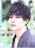 ツーブロック テクノ サイドパートマッシュスパイラル サト浴