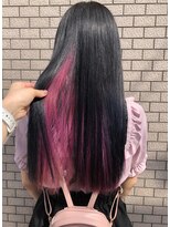 リア(Lia by KENJE)&nbsp;Lia　カラー剤で作るビビッドインナーピンク♪