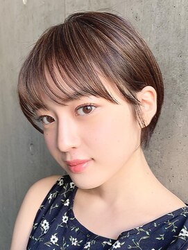 マルツ 銀座(maltu) 耳かけボブパーマオリーブベージュボブシャギーボブ銀座前髪