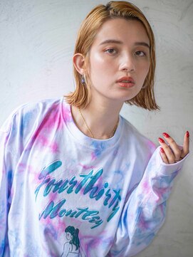 カンナ(Canna) クールショート/ピンクベージュ/ボブルフ/イルミナカラー/TOKIO