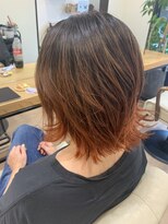 ウォーカーズ(WALKERS) インナーカラー×オレンジ