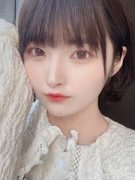 リアイス(Re:ICE) ミニウルフ/くすみブルー/流れるレイヤー/インナーハイライト