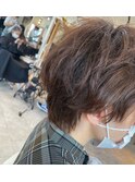 癖毛を生かしたショート