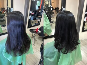 タック ヘア 安城店(Takk hair)の写真/簡単なお手入れで自宅での再現性◎高い技術と厳選された薬剤で、縮毛矯正×パーマの同時施術も可能！