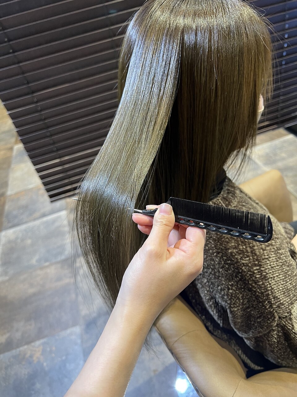 “更なる美髪、魅せる髪へ…”★プレミアム★メテオカラー×カット（鎖骨下）