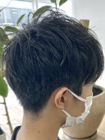 ヘッズ 本八幡店(HEADS)&nbsp;MEN'S HAIR  センターパート　ツイストスパイラル　コンマヘア