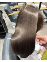 ナンバー 天王寺(NUMBER)&nbsp;◆酸性ストレート/アッシュベージュ/小顔カット/艶カラー