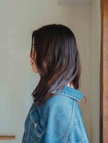 フランズ いわき(FLUNS)&nbsp;黒髪/グレーベージュ/レイヤーロング/前髪パーマ/いわき市