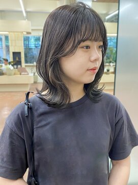 パークレーン アイス イヴェン(park lane ICI yeven) くびれボブミディアムレイヤーカット重くないグレージュ顔まわり