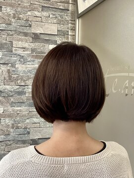 美容室ル・アール 多毛さんもok!ツーブロック前下がりボブ