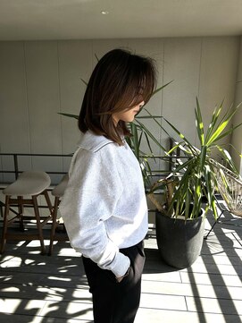 リバレッジ 広尾(Leverage) 海外のラフフェイスレイヤーロブ:Kazuma Osumi