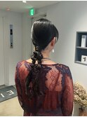 ツインポニー / お呼ばれヘアセット