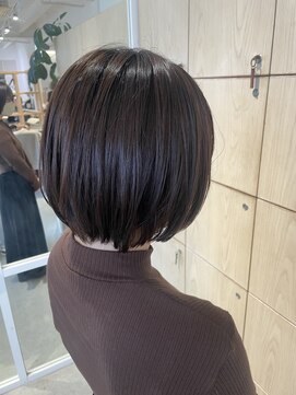 アドラーブル 万代店 (adorable) 20代30代40代抜け感ショートボブチョコレートブラウン