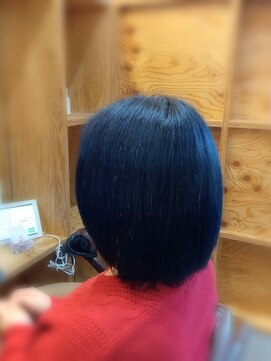 アドラーブル 長岡新保店(adorable) 20代30代40代ミディアム寒色系カラー大人ボブ透明感小顔