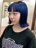 パークレーン アイス イヴェン(park lane ICI yeven)&nbsp;ケアブリーチハイトーンディープブルー卒業カラー春カラーYUKI