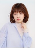 大人ゆるふわボブ/質感再整カラー