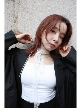 ニット(Knit) 暖色カラー×レイヤーカット