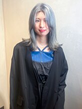 アイラス(I'LAS) ブルーアッシュ/ハイトーンカラー/裾カラー/20代30代40代