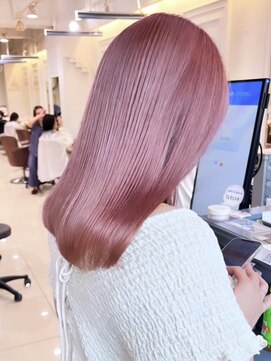 ヒビヲ(HIBIO) ダブルカラーミルクティーベージュペールピンクベージュレイヤー