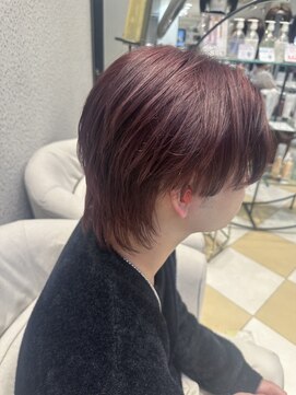 アース 銀座店(HAIR&MAKE EARTH) センターパートウルフ