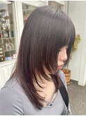 ロングウルフ*レイヤーカット*シャギーカット*顔周りレイヤー