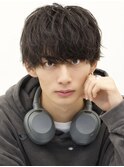 無造作ソフトツイストスパイラルマッシュパーマショートレイヤー