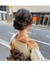 【夏季限定/花火大会】浴衣着付け＋ヘアセット　￥7700