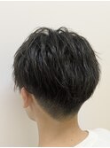 センターパート/オリーブグレージュ