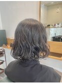 【ボブ】【外国人風】ウェーブボブ