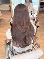 ネオリーブ チロル 横浜西口店(Neolive CiroL.)&nbsp;柔らかベージュブリーチなしカラー韓国ロングウェーブ【横浜】