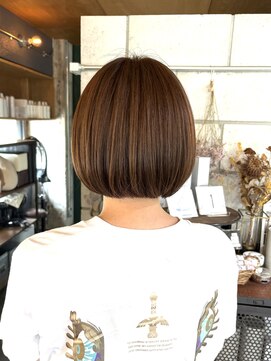 ファスナー(fustener) ミニボブ×明るめブラウン