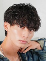 テン 心斎橋(tenn.)&nbsp;難波シャドウパーマメンズマッシュウルフカット波巻きパーマ色気