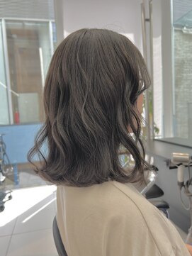 トニーアンドガイ 青山店(TONI & GUY) 【川原】ウェーブミディアム【暗髪オリーブグレージュ】