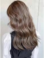 ベル バイ マグ 諏訪店(belle by Mag)&nbsp;20代30代ハイライト×ベージュ小顔レイヤーカット透明感