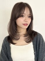 ハニーシブヤ(HONEY shibuya)&nbsp;レイヤーカット/イメチェン/ココアブラウン/脱白髪染め1