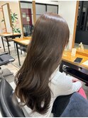 初カラー♪赤みなし透明感グレージュカラー！