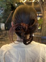 トリッカ シブヤ(TRICCA SHIBUYA) リボンカチモリ/カチモリアレンジ/お呼ばれヘアアレンジ/