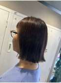 【外ハネボブ×艶ブラウン】