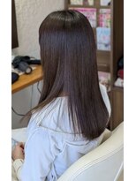 ヘアメイクアモーレ 光の森店(Hair Make Amore)&nbsp;髪質改善縮毛矯正アプリコットグレージュ