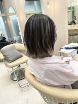 ロンドシェリ 仙台(Lond Cheri)&nbsp;アンブレラカラーデザインカラーブリーチレイヤーボブ前髪仙台