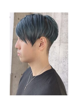 カシュカシュ(cache cache) cache☆men'sエメラルドグリーン刈り上げstyle