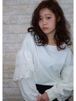 ソア 武蔵小杉(SOAR) トリートメントボルドーベージュカラーのワンレンセンターパート