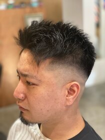 バーバーエレン 中野新橋店(BARBER ellen) サイドグラデーション/スリークショート/かき上げ/中野新橋