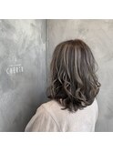 オシャレすぎる!グレージュハイライト☆ブリーチ2回以上