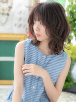 カバーヘアアンドスパ ブリス 浦和(COVER HAIR&SPA bliss)&nbsp;ダークアッシュくせ毛風外ハネ小顔プリカールb浦和20代30代40代