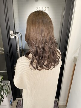 トレス(TRESS) ブリーチなしダブルカラー　ベージュカラー　オリーブベージュ
