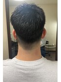 ビジネスマンスポーツ刈り黒髪暗髪刈り上げツーブロック