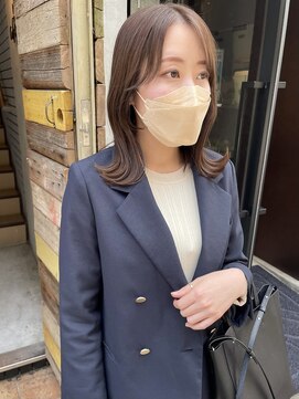 コフィー バイ メルト 吉祥寺(cofy by melt) 【松本咲花】韓国風くびれヘア/秋カラー/ラベンダーベージュ