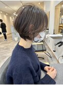 大人可愛いふんわりショートボブ